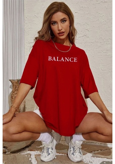 Medinenur Unisex Baskılı T-shirt Kırmızı