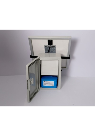 Elektrikli Çit 12a Lifepo4 Set-8 Domuz Ayı Kovucu 25 Watt Panel 1000mt Örgü 200 Ad. Ağaç İzolatör