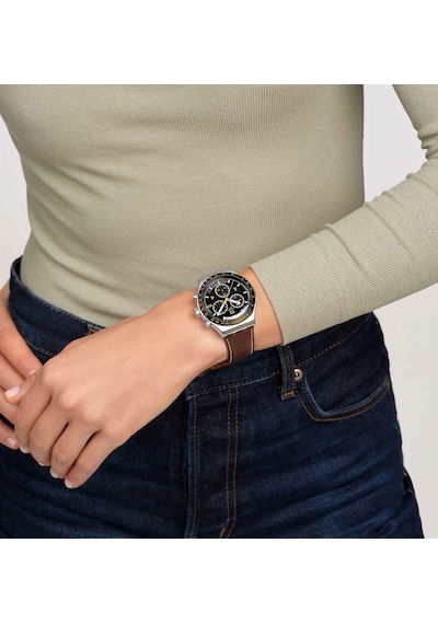 Swatch Yvs530 Erkek Kol Saati Metalik Gri