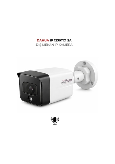 Ipc-hdw1230tc1-sa 2mp H.265+ 2.8mm Bullet Kamera Sesli