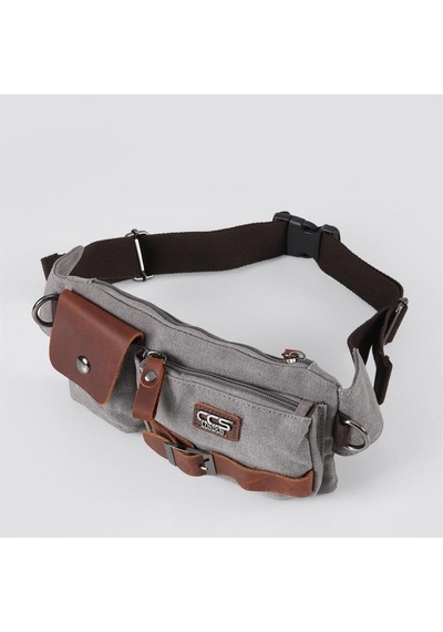Ççs London 31459 Kanvas Bel Çantası Gri Gri