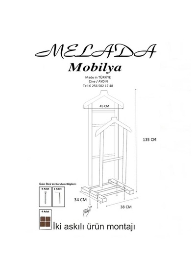 Reyo Gürgen Çift Tepeli Dilsiz Uşak Ham Cilalı 135 Cm - Mld0cthcd135