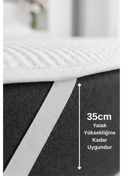 3d Ped %100 Sıvı Geçirmez Pamuklu Sessiz Köşe Lastikli Yatak Alezi Koruyucu Tek/çift/bebek Kişilik Beyaz