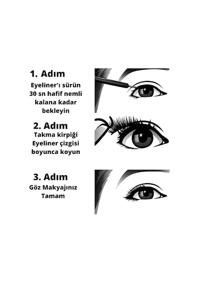 Shibella Cosmetics Manyetik Eyeliner ve Kirpik-Attraction...