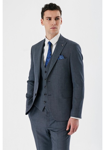 İmza Koyu Lacivert Desenli Kırlangıç Yaka Yelekli 6 Drop Slim Fit Dar Kesim Klasik Takım Elbise 1001240157-koyu Lacivert Koyu Lacivert İmza Koyu Lacivert Desenli Kırlangıç Yaka Yelekli 6 Drop Slim Fit Dar Kesim Klasik Takım Elbise 1001240157-koyu Lacivert Koyu Lacivert