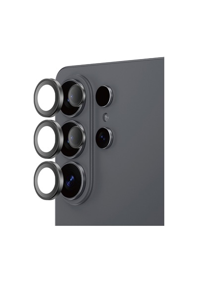 Samsung S26 Uyumlu Pvd Ar+af Kamera Lens Koruyucu - Yansıma Önleyici & Paslanmaz Çelik - Siyah