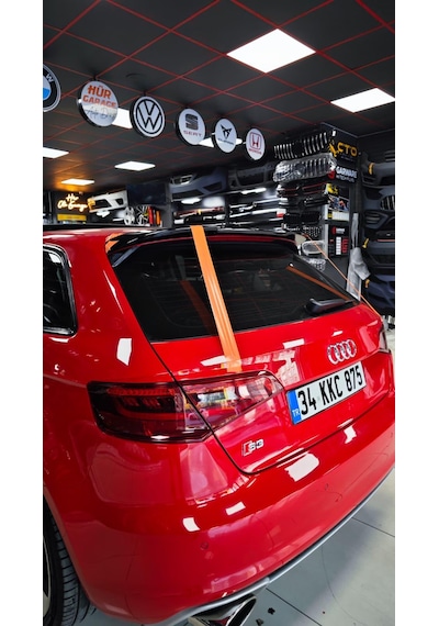 Audi A3 2013-2020 Hb Bagaj Üstü Spoiler Plastik Boyasız