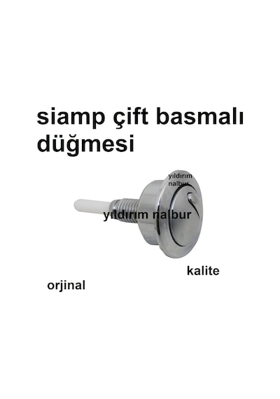Siamp Rezervuar İç Takım Çift Basmalı Düğmesi Kademeli İç Takım