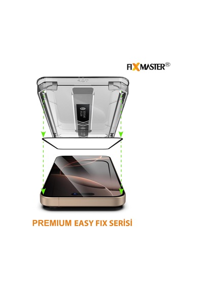 İphone 17 Pro Max İle Uyumlu Hayalet Privacy Temperli Cam, Easy Fix Kolay Kurulum Serisi Yüksek Kaliteli Ekran Koruyucu