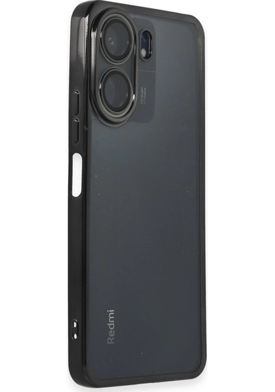 Xiaomi Redmi 13c Kılıf Razer Lensli Silikon - Siyah
