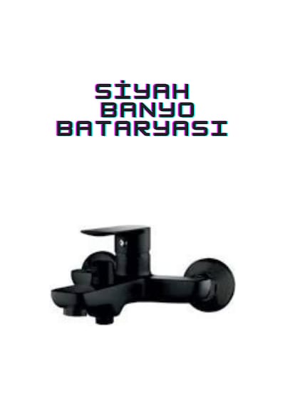 Siyah Spiralli Mutfak, Banyo Ve Lavabo Bataryası Ve Tepe Duş Seti Siyah