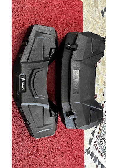 Segway Uyumlu Anahtarlı Atv Cv 80 Ön & Cv 180 Arka Çanta Set Siyah