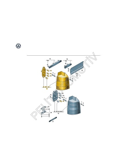 Transporter Stop Lambası Sağ Karartılmış 7h5945096n 2006-2015