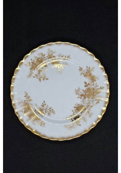 Antoinette Bone China Porselen Duble Kahve Fincanı Ve Tabakları 3 Parça 120 Ml Altın