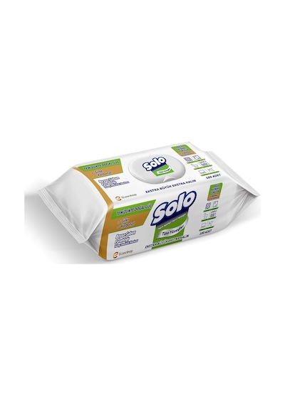 Solo Yüzey Temizlik Havlusu - 100 Yaprak Beyaz Sabun Ferahlığı 4'lü Set