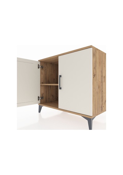 Kronos Şifonyer Tek Raflı 2 Kapaklı 88x59x80 Çam-aytaşı Çam