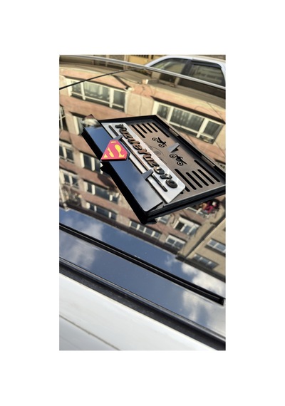 Motosiklet Plakalık Lazer Tasarım Supermen Uyumlu - 769742200