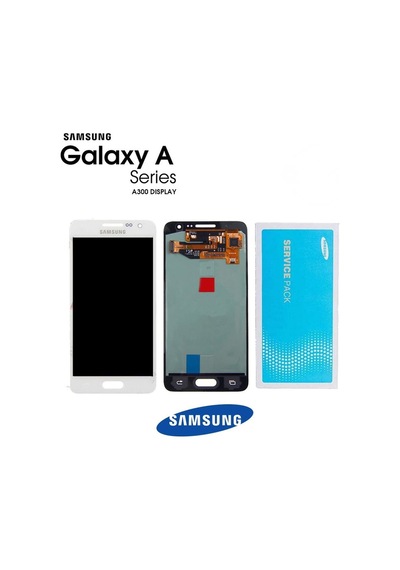 Samsung Uyumlu Galaxy A3 A300 Lcd Ekran Dokunmatik Beyaz Servis Gh97-167
