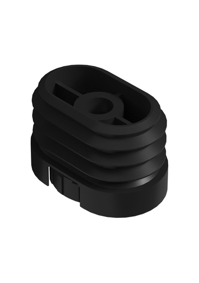 Cateksss 32x50 Mm M8 Kademeli Elips Gizli Ayarlı Profil Pabucu - 58 Li Paket Siyah