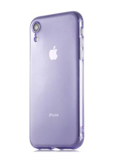 Apple Uyumlu iPhone Xr 6.1 Kilif Kamera Çikintili Renkli Trasnparan Silikon 565797101