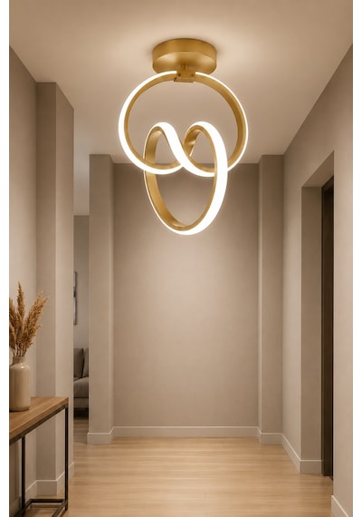 Evora Led Plafonyer Avize Beyaz Işık Eskitme
