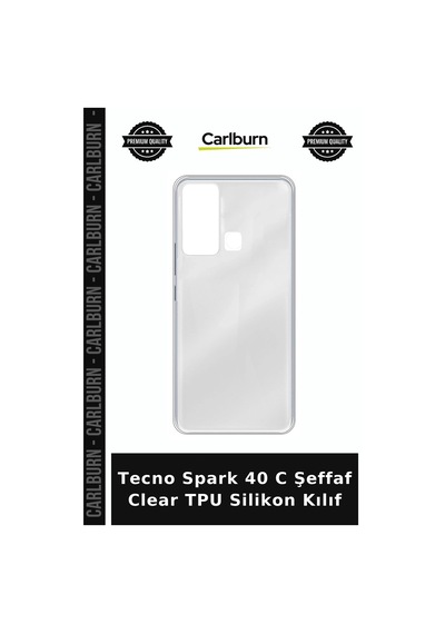 Tecno Spark 40 C Şeffaf Clear Tpu Silikon Kılıf Cep Koruyucu Telefon Giysisi Cihaz Kılıfı çok renkli