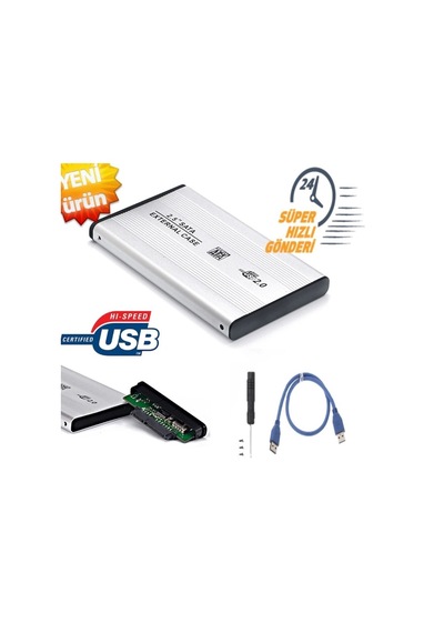 2.5" Harddisk Kutusu 2.0 Hdd 2.5 İnch Sata