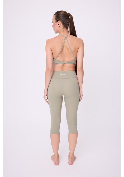 Hıghrıse Comfortflex Yüksek Bel Kapri Spor & Aktif Yaşam Taytı-2697 Gri
