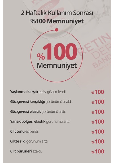 Retinal Ve Kolajenle Kırışıklık Ve Gözenek Karşıtı Maske Dermatory Pro Vita-a Retinal Derm Band Mask