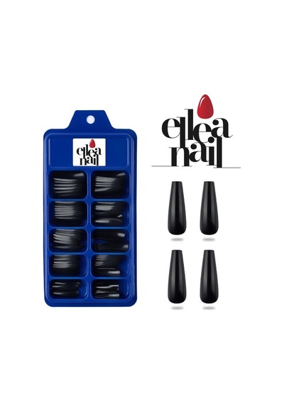 Ellea Nail Balerın Takma Tırnak 100'lü Mat Siyah