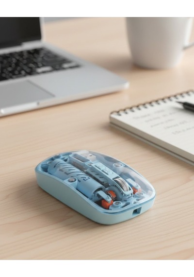 Mavi Kablosuz Mouse Bluetooth Ve Usb Çift Mod Bağlantılı Mh-hs1581-3666