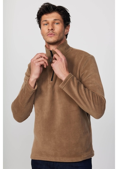 Tudors Erkek Dik Yaka Tüylenme Yapmayan Soğuk Geçirmez Standart Fit Rahat Kesim Haki Polar Sweatshirt -30141-haki Haki Tudors Erkek Dik Yaka Tüylenme Yapmayan Soğuk Geçirmez Standart Fit Rahat Kesim Haki Polar Sweatshirt -30141-haki Haki
