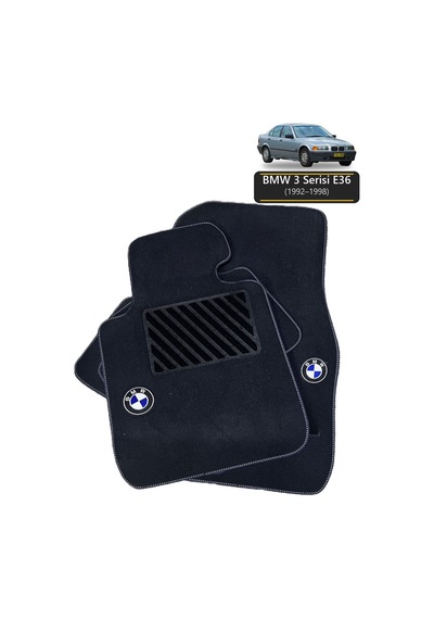Oto Halı Paspas Bmw 3 Serisi E36 1992-1998 Uyumlu Mperformance M Teknik Sport Kaymaz & Şık Tasarım