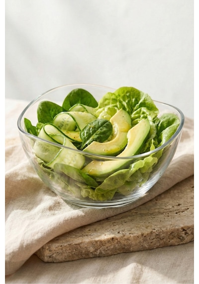 Lav Vira Cam Salata Kasesi 2'li Büyük Boy 950 ml (Hazırlık Kasesi , Sunum Kasesi )