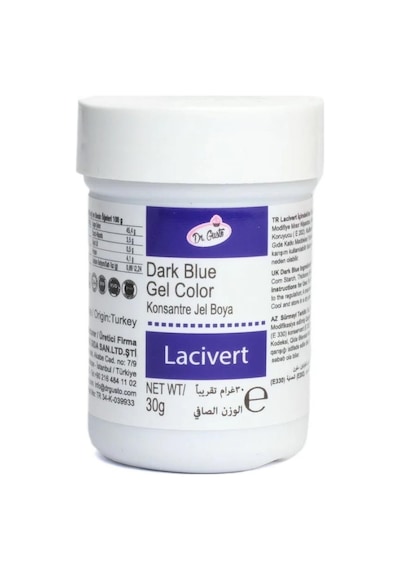Jel Gıda Boyası Lacivert 30 Gr Şeker Hamuru, Krema Ve Pasta Dekorasyonu İçin