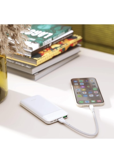Polosmart Pbs123 10.000 Mah 1 Type-c 2 Usb Çıkışlı Taşınabilir Şarj Cihazı Powerbank Beyaz