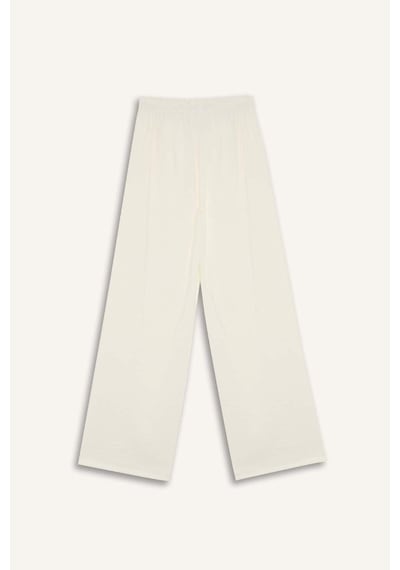 Defacto Regular Fit Esnek Belli Plaj Pantolonu-fall İn Love E1172ax25smwt16 Beyaz
