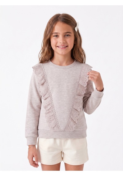 Onloox Kız Çocuk Bej Melanj Kız Çocuk Bej Melanj Pamuklu Bisiklet Yaka Uzun Kollu Regular Güpürlü Sweatshirt 4 Yaş Onloox Kız Çocuk Bej Melanj Kız Çocuk Bej Melanj Pamuklu Bisiklet Yaka Uzun Kollu Regular Güpürlü Sweatshirt 4 Yaş