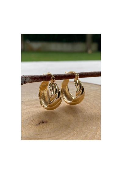 Vintage Gold Halka Küpe Altın - 741449788 Altın - 741449788 Altın