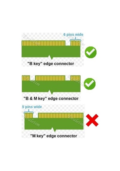 B+M Key M.2 Ngff Ssd To 2.5 Sata 4358A Çevirici Dönüştürücü Adapt