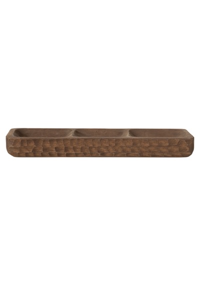 Mudo Home Walnut 3'lü Dekoratif Sunumluk 45x14x6 Cm