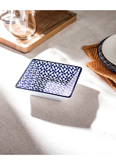 Madame Coco Rêve Bleu Nancy New Bone China Kare Kase 1ktaba102312,2x3,2cm-mavi