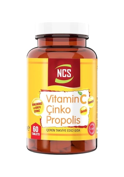 Coenzyme Q-10 100 Mg 60 Tablet + Vitamin C Çinko Propolis 60 Tab