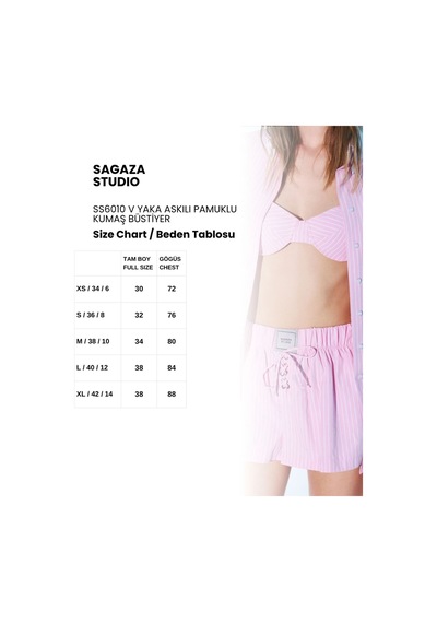 Sagaza Studio Ss6010 İnce Askılı Büstiyer Pembe