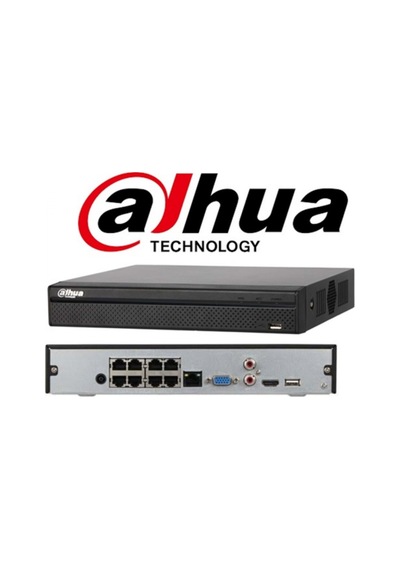 Dahua 8kanal Full Poe Nvr2108hs 8p T Nvr Kayıt Cihazı