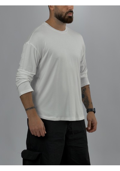 Cocopelli Ekru Bisiklet Yaka Basic Erkek Sweatshirt Coc3542