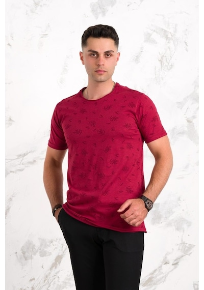 Slimfit Baskılı Pamuklu Erkek Penye T-Shirt (547973477)