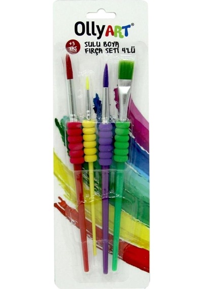 Ollyart Sulu Boya Fırça Seti 4'lü