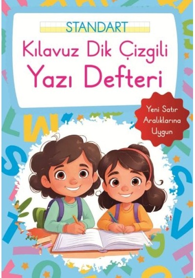 Kılavuz Dik Çizgili Yazı Defteri Küçük Boy - Mavi - Rxlu-601482