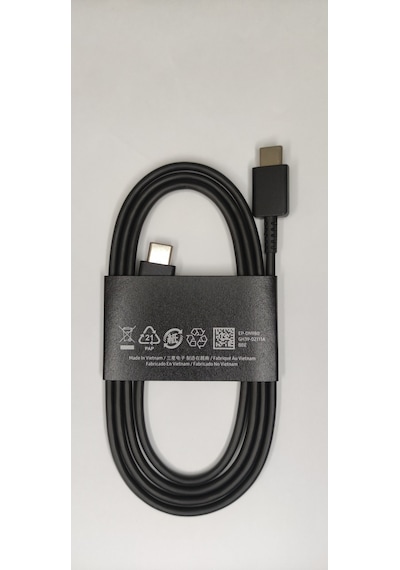 Samsung Uyumlu Çift Taraflı Type C Siyah Kablo Gh39-02111a